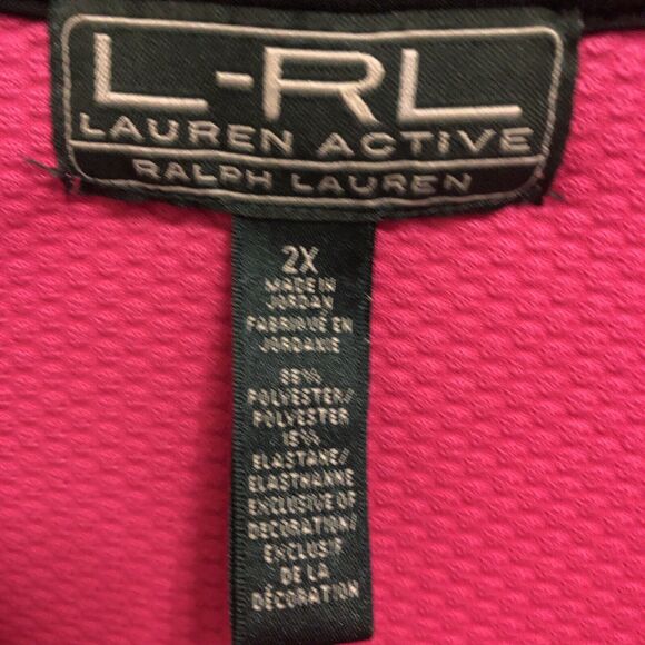 Ralph Lauren Athletic Women’s Plus Size 3x Sweater Bright Pink With Zipper - Picture 12 of 12